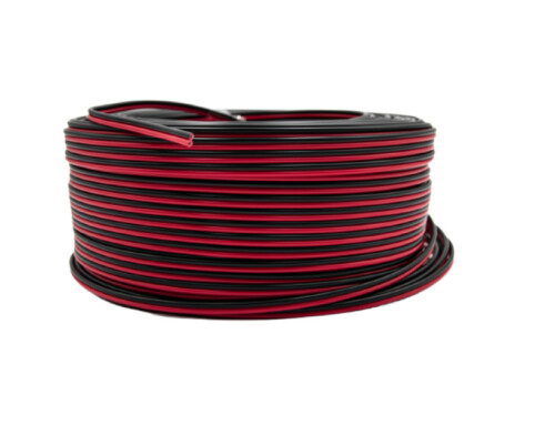 CABLE DC ROJO Y NEGRO 100M/ ROLL / 2 HILOS