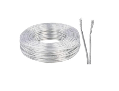 CABLE TRANSPARENTE 100M/ ROLL / 2 HILOS